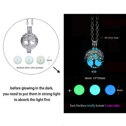 Luminous Dragon Necklace Glowing Night Fluorescence Silver Plated Glow In The Dark Necklace