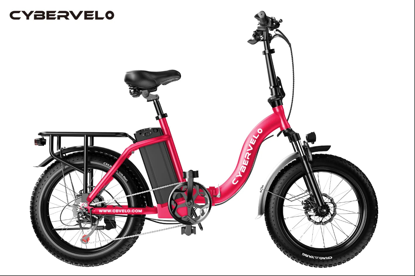 Cybervelo 1000W Ebike For Adults,Removable Battery EBike,28+MPH,Foldable Electric Bike,80 Miles Max Range,Fat Tire EK4 EK5