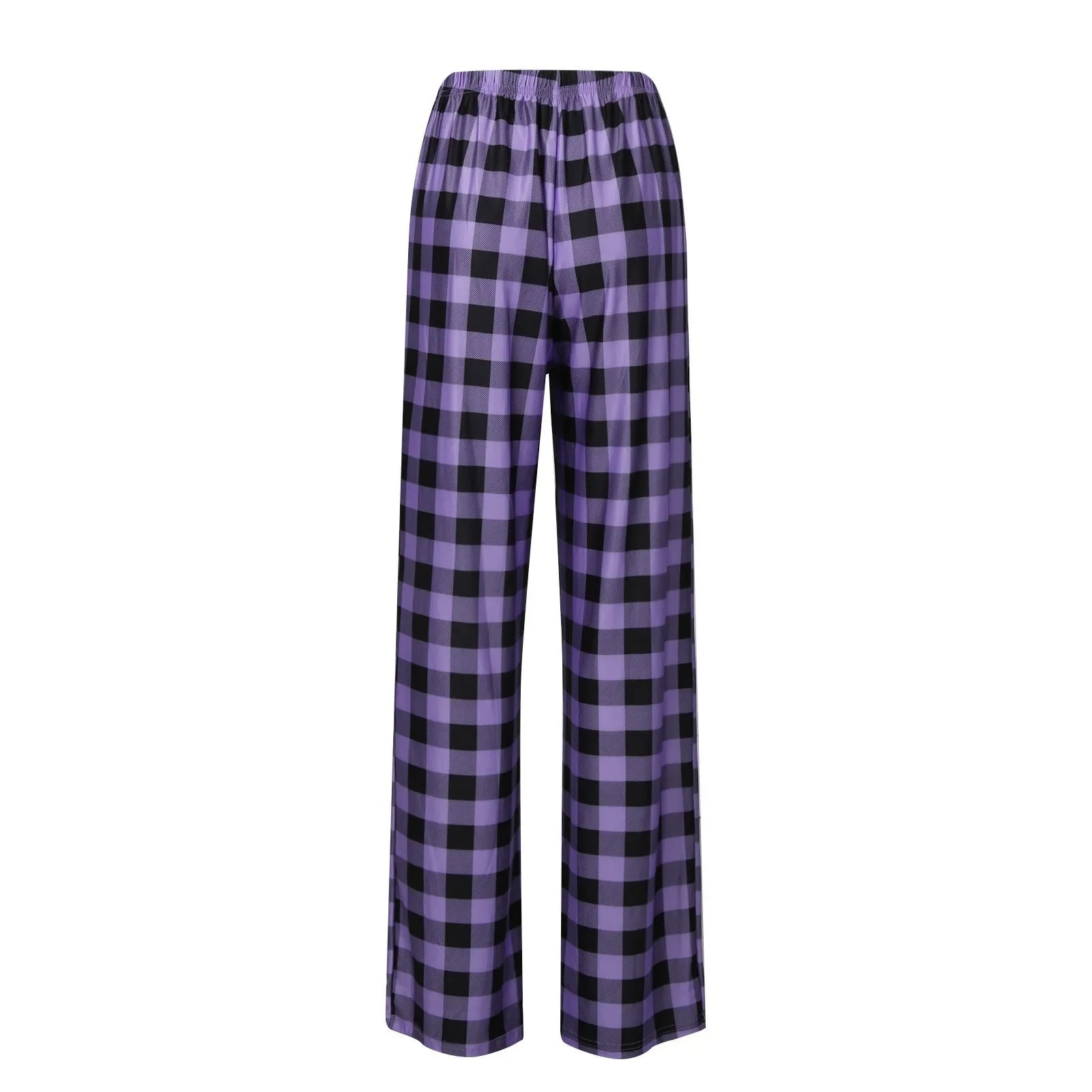 Women Christmas Pajama pants Autumn Winter Plaid Printed Pants