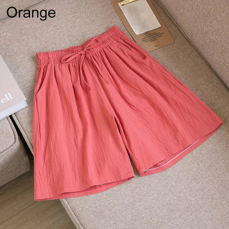 Summer Cotton Linen Loose Women&