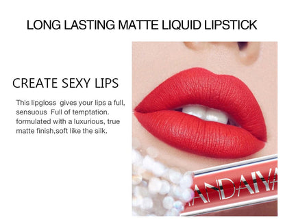 Liquid Lipstick Set Ultra Matte Velvet Waterproof Long Lasting Lip Glosses Nude Makeup Cosmetic Kit-2