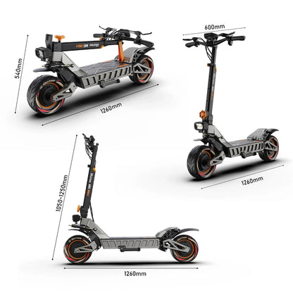 M6Max Dual Motor 5600W Electric Scooter - Fast &amp; Foldable 11 Inch