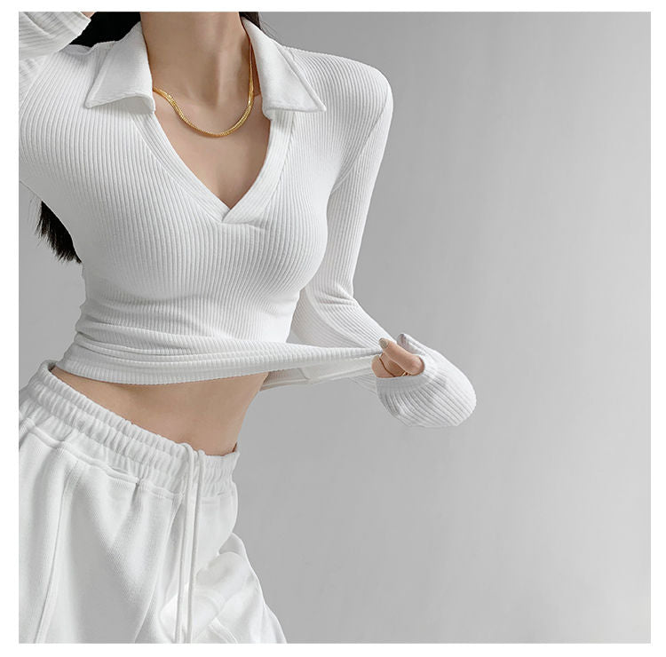Sexy V-Neck Slim Fitness Women&