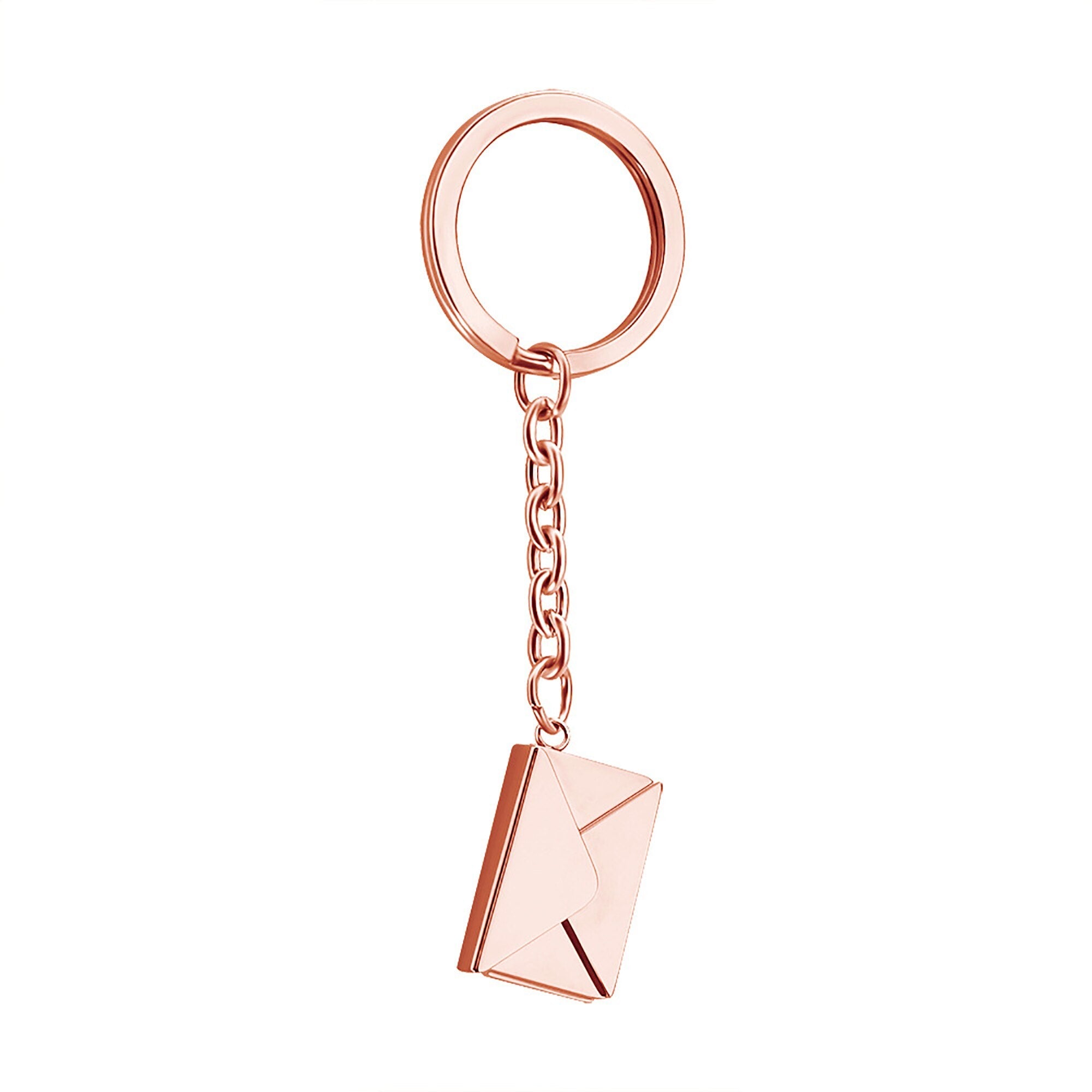 Customizable name envelope keychain For Men Women Car Key Holder
