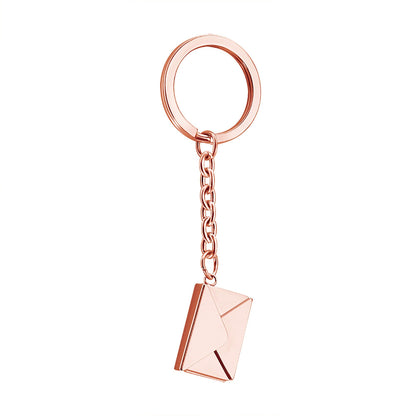 Customizable name envelope keychain For Men Women Car Key Holder