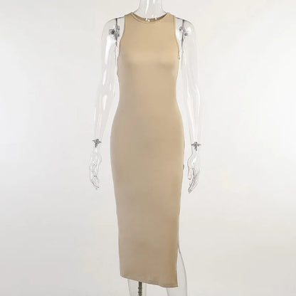 Y2K solid Sexy slit Club Party Night Wrap Bodycon Dress