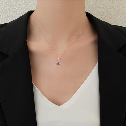 Customized photo projectionNecklace Heart Pendant Wedding Romantic Memory Projection Necklace