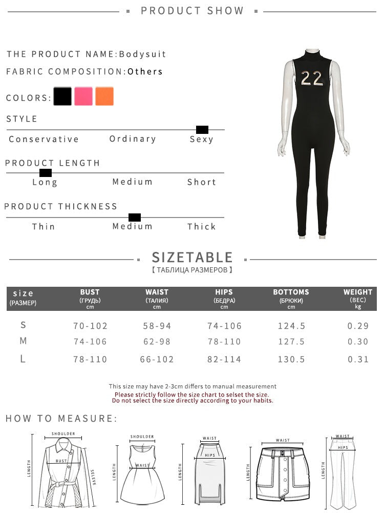Women Tracksuit Slim Elastic High Print Figure Zipper Jumpsuit Y2K Sports