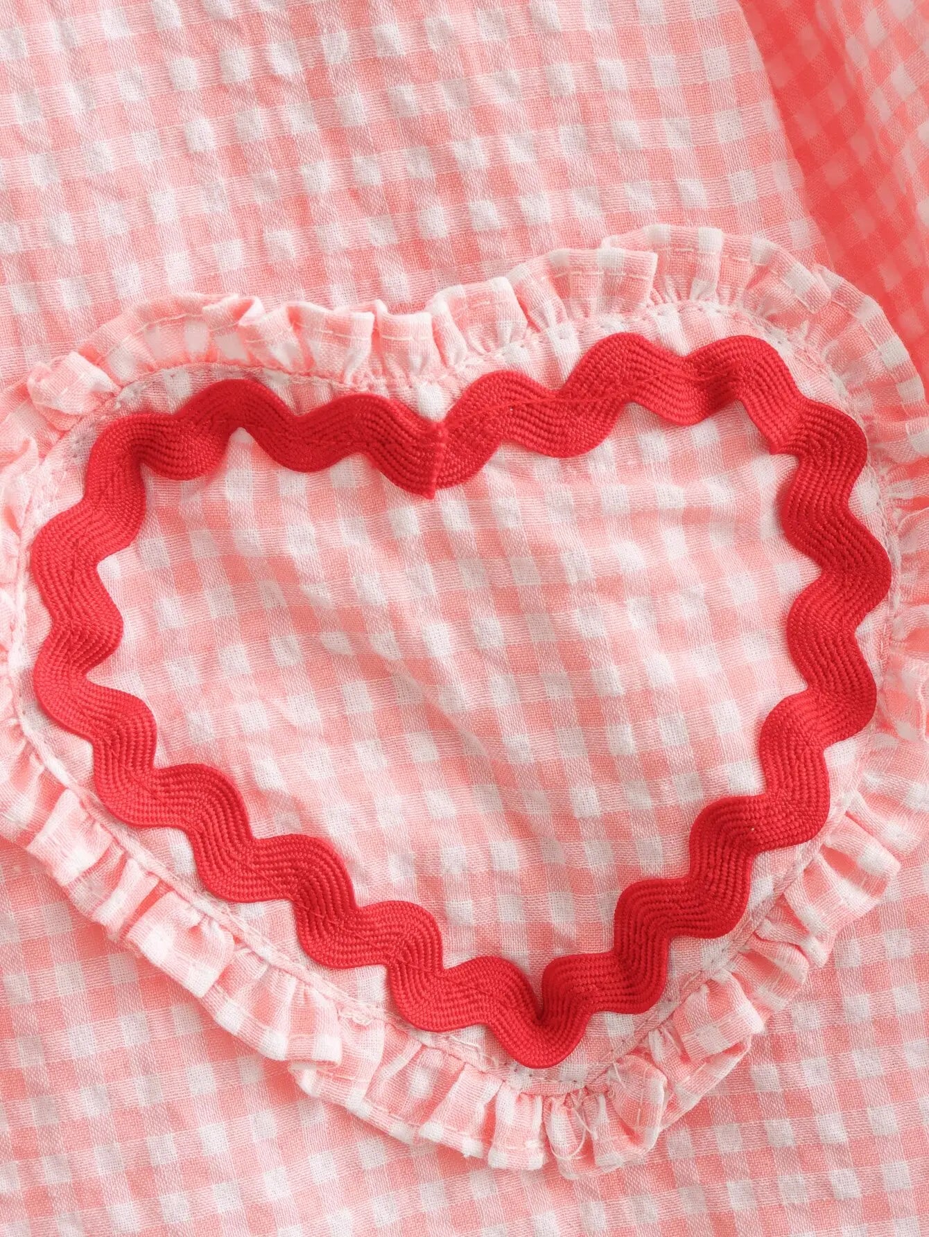 Heart Pockets Ladies V Neck Bow Buttons Blouses