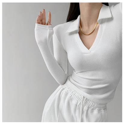 Sexy V-Neck Slim Fitness Women&