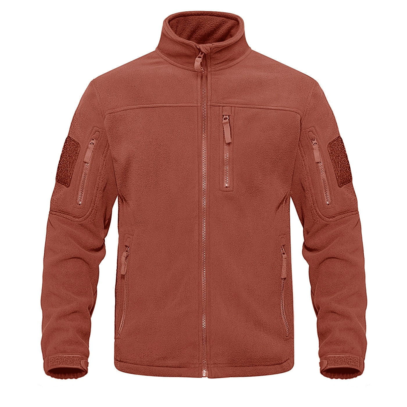 Full Zip Up Tactical Army Fleece Jacket Military Thermal Warm Outwear Windbreaker