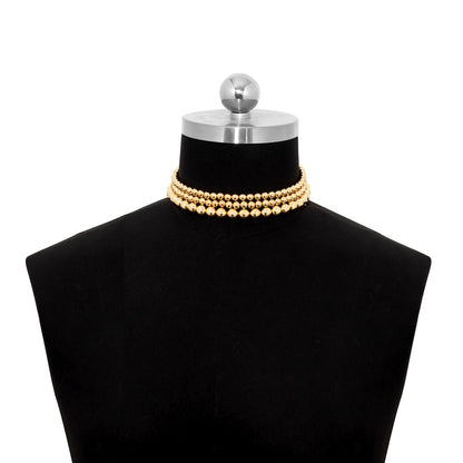 CCB Material Exaggerated Big Choker Necklace Collar for Women Hiphop Chunky Chain Necklace