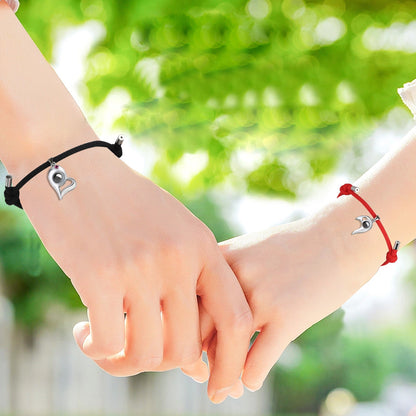 Customizable photo Projection Couple Bracelet  Simple Projection Shake Bracelet