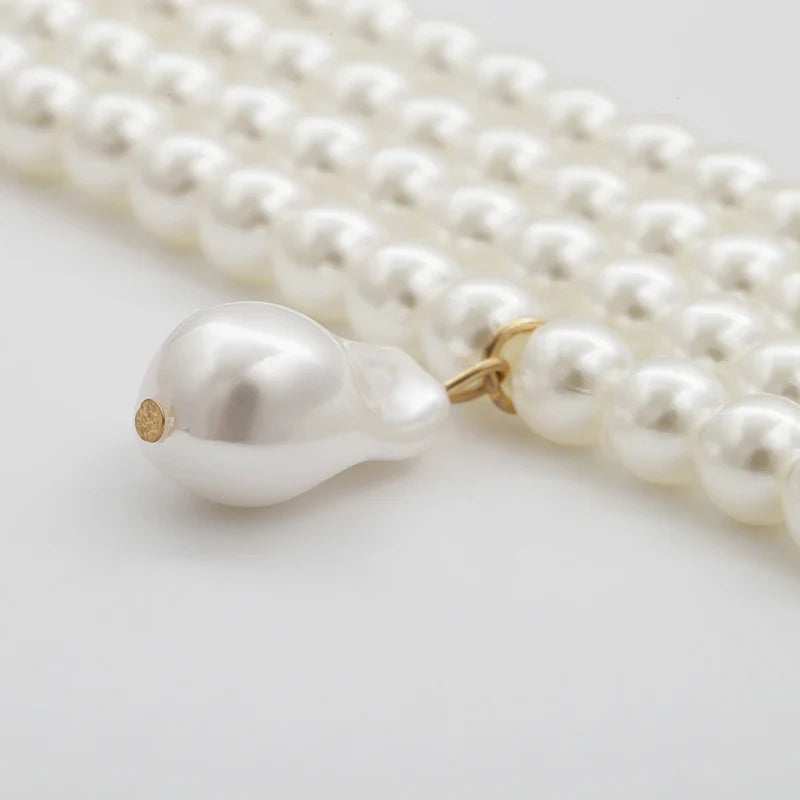 vintage pearl necklace multi strand pearl necklace