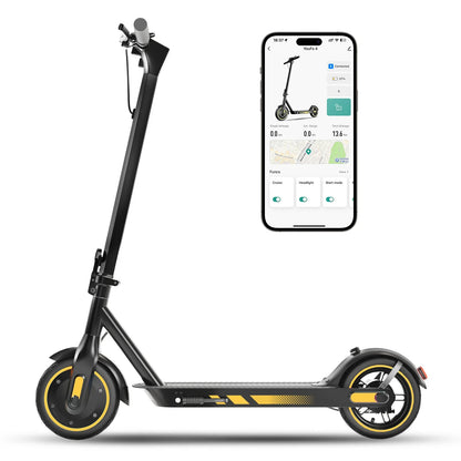 HiQiS V10 E-scooter 500W Motor 36V 10.5Ah 25 MPH Speed 22 Mile Range Foldable E-scooter 10 Inch Air Tire Electric Scooter