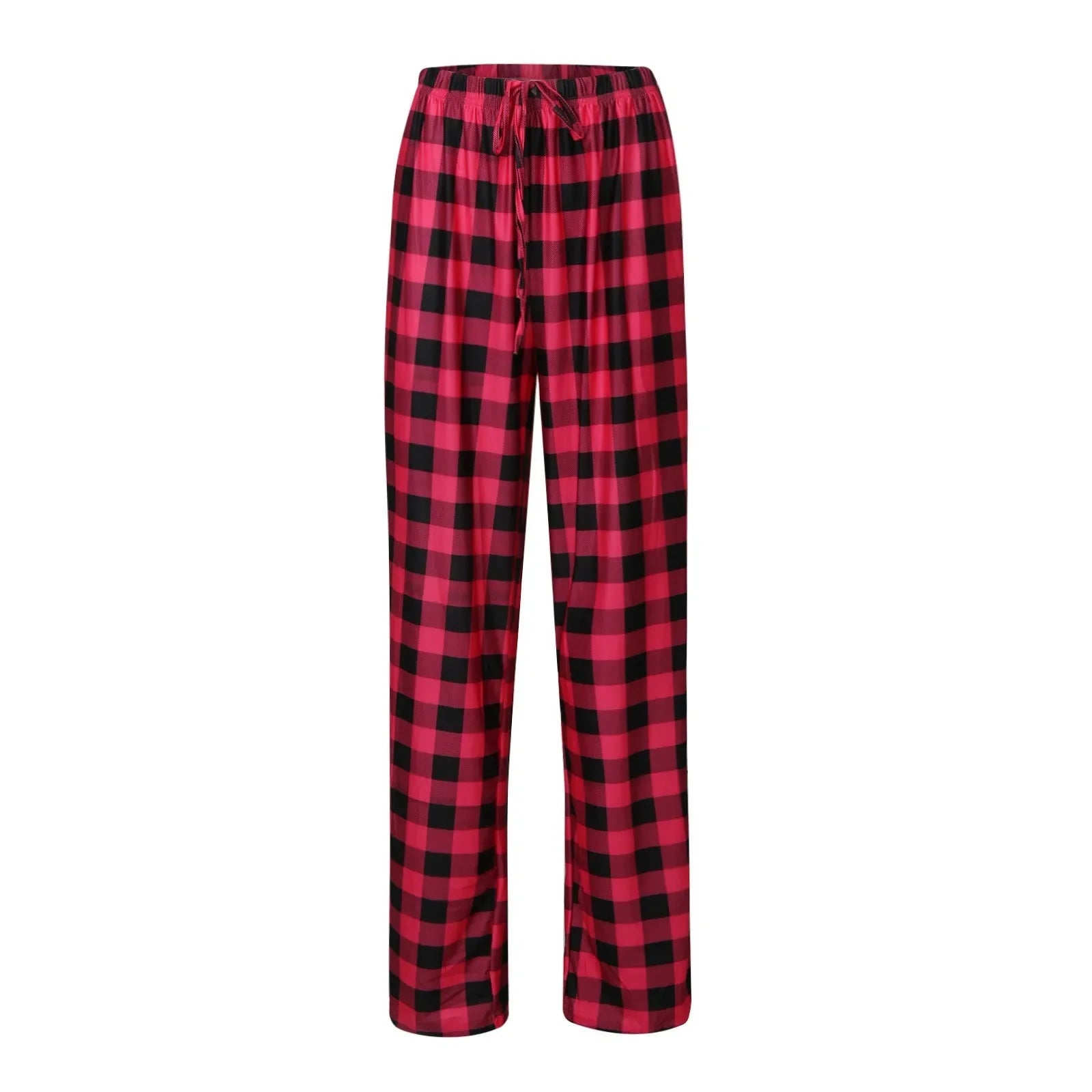Women Christmas Pajama pants Autumn Winter Plaid Printed Pants
