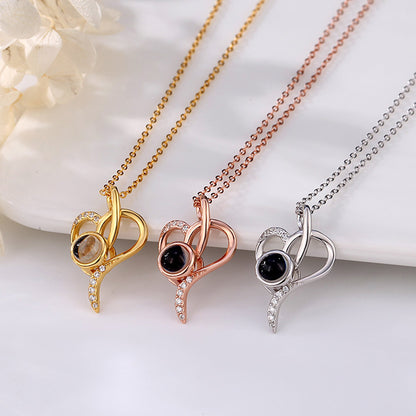 customizable Love photos Projection Necklace Pendant
