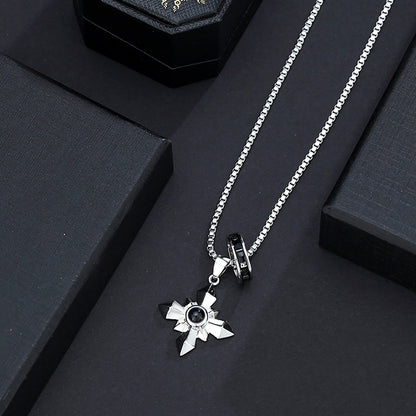 Customized photo ringProjection Necklace  Pendant Jewelry For Lover Girlfriend