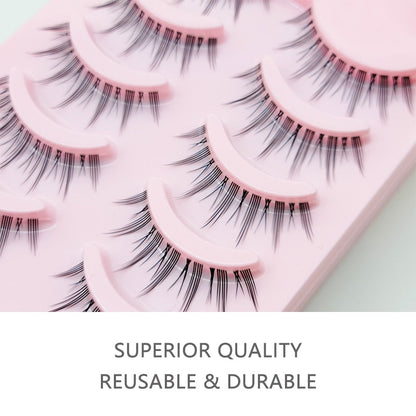 Manga Lashes Soft Natural Eyelashes Thick False Eyelashes