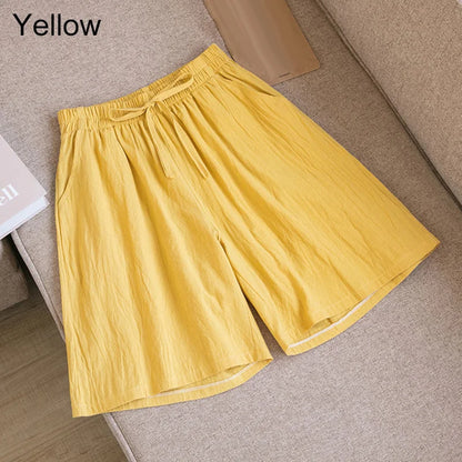 Summer Cotton Linen Loose Women&