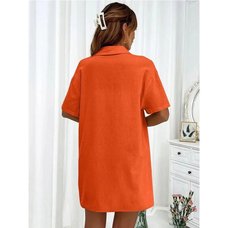 Solid Color Casual Loose Short Pants Sets For Women