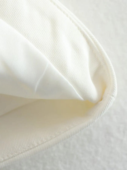 Vintage V Neck Sleeveless Female Outerwear White Chic Vests