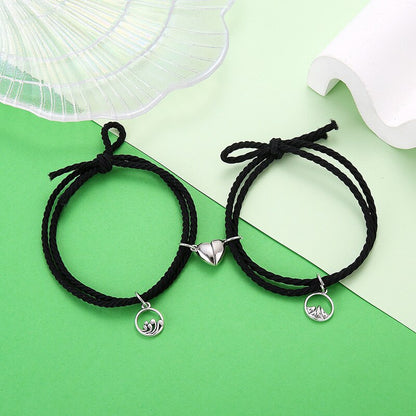 Magnet Paired Couple Bracelet For Lovers Distance Bracelet For Women Men