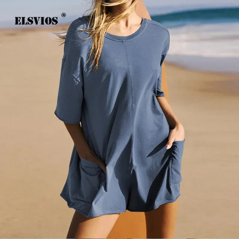 Solid Color Backless Wide-leg Tracksuit Streetwear Female Jumpsuits