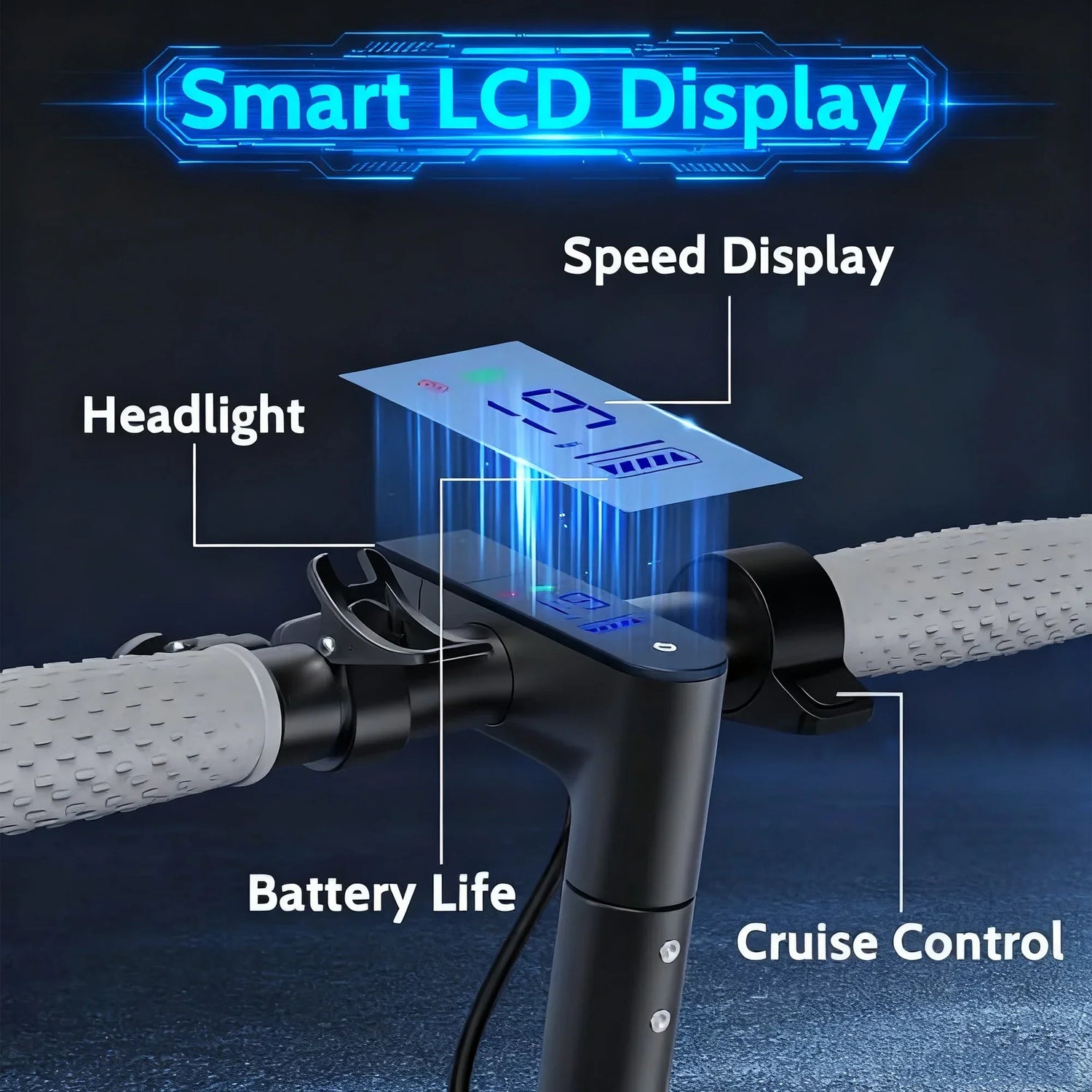 Ladped LP60 Electric Scooter 350W 19 MPH Foldable Urban Commuter 16 Miles Range