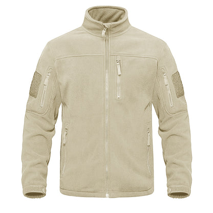 Full Zip Up Tactical Army Fleece Jacket Military Thermal Warm Outwear Windbreaker