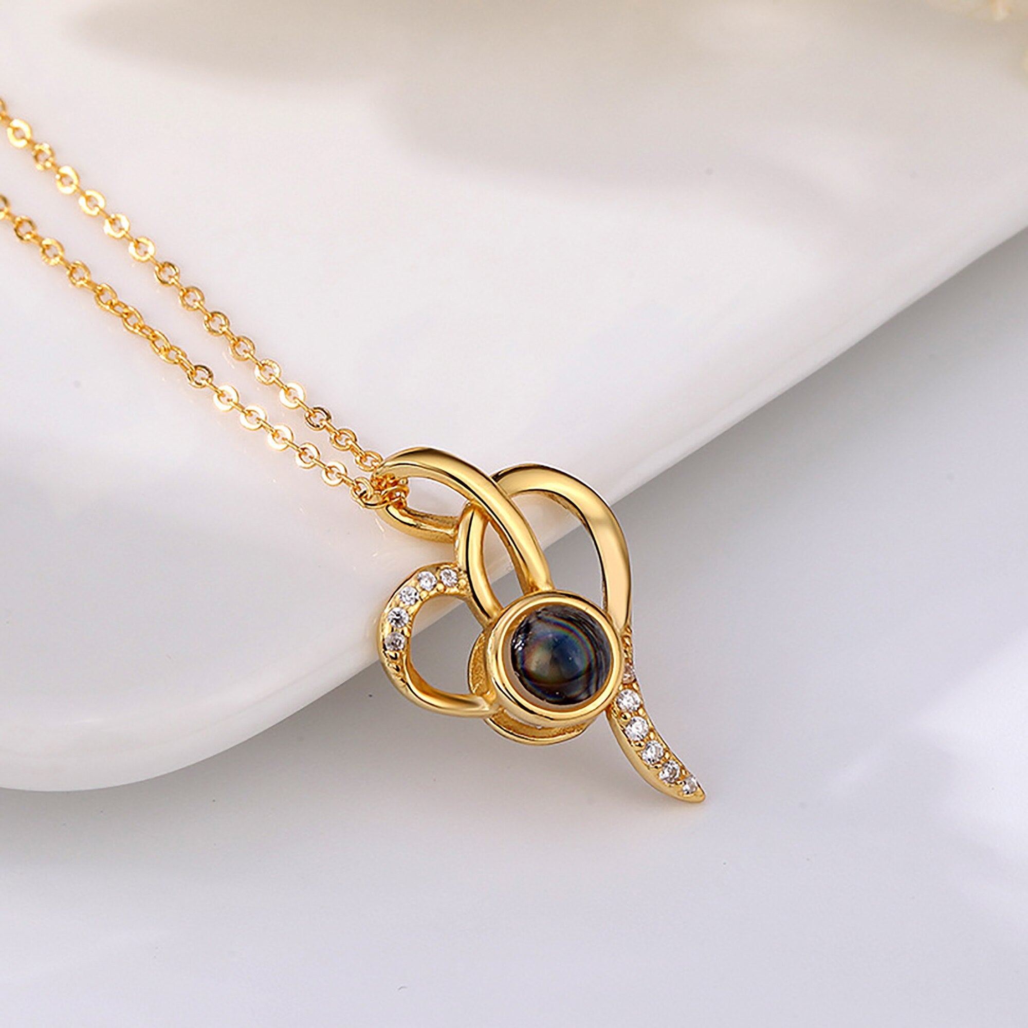 customizable Love photos Projection Necklace Pendant