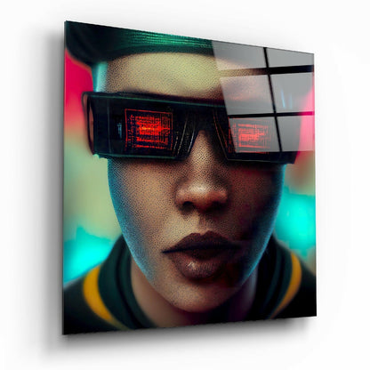 Virtual Life Glass Wall Art  || Designer Collection