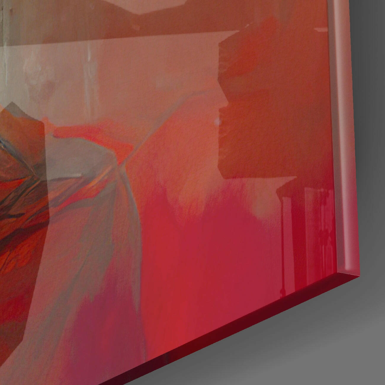 Red Hat Glass Wall Art  || Designer Collection