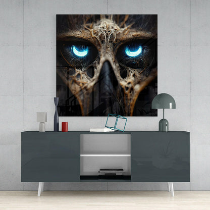Bravery in The Eyes Glass Wall Art  || Designers Collection