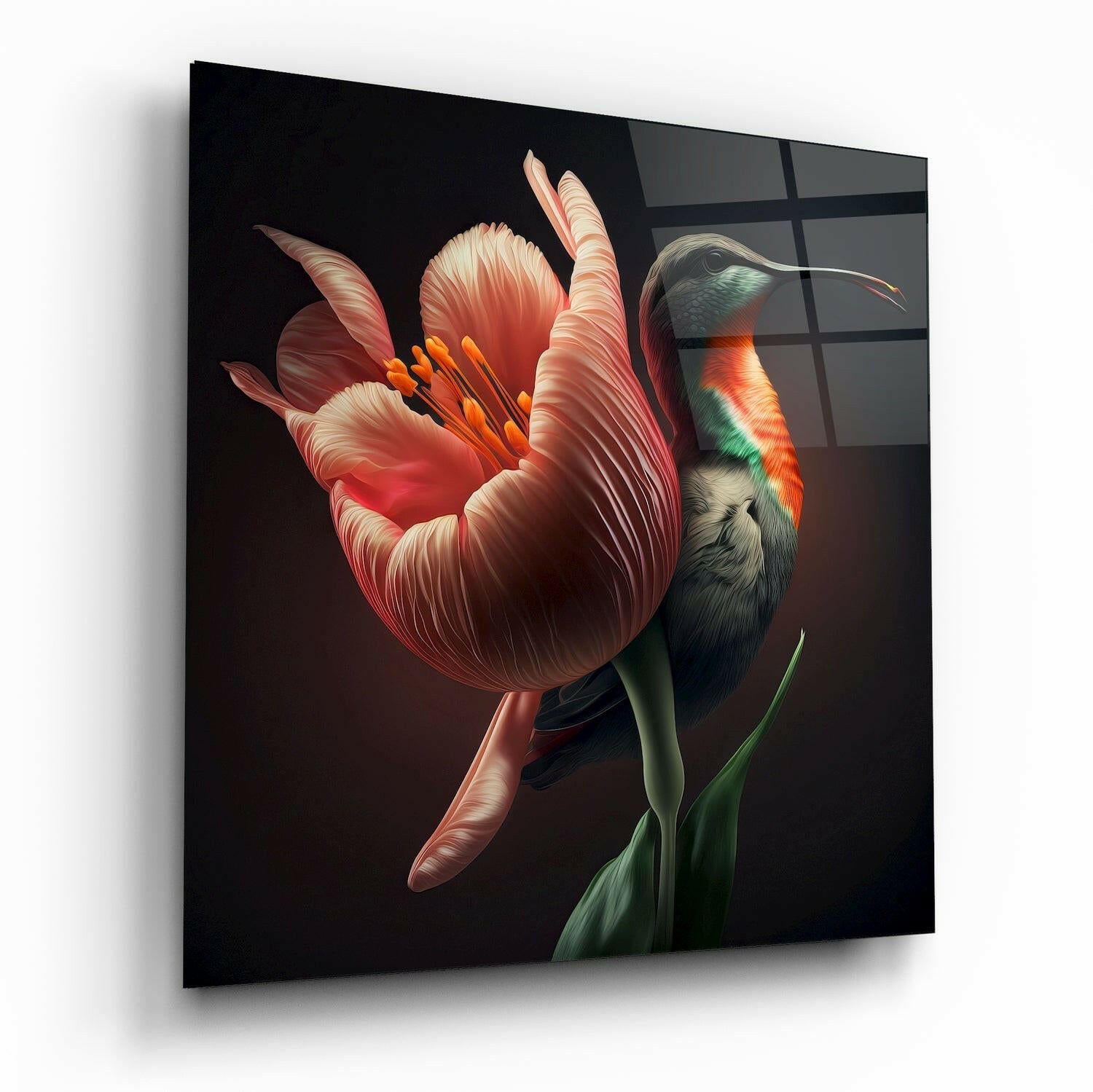 Tropical Beauties Glass Wall Art  || Designer Collection