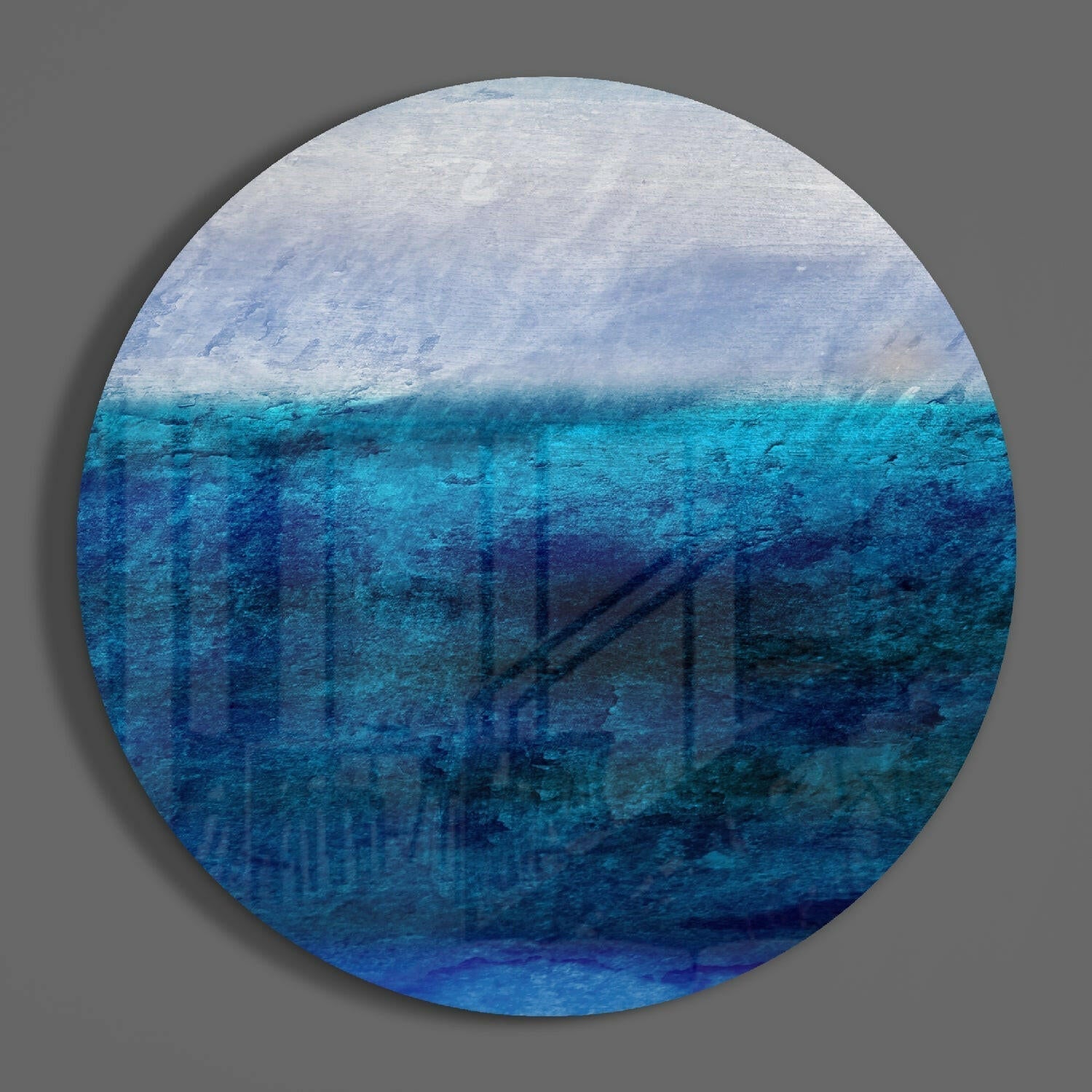 Blue Tones Glass Wall Art