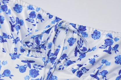 Elegant Floral Beach Vacation Bodycon Streetwear Long Dress