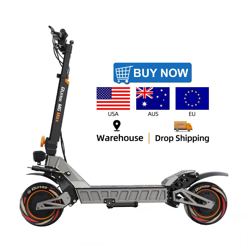 M6Max Dual Motor 5600W Electric Scooter - Fast &amp; Foldable 11 Inch