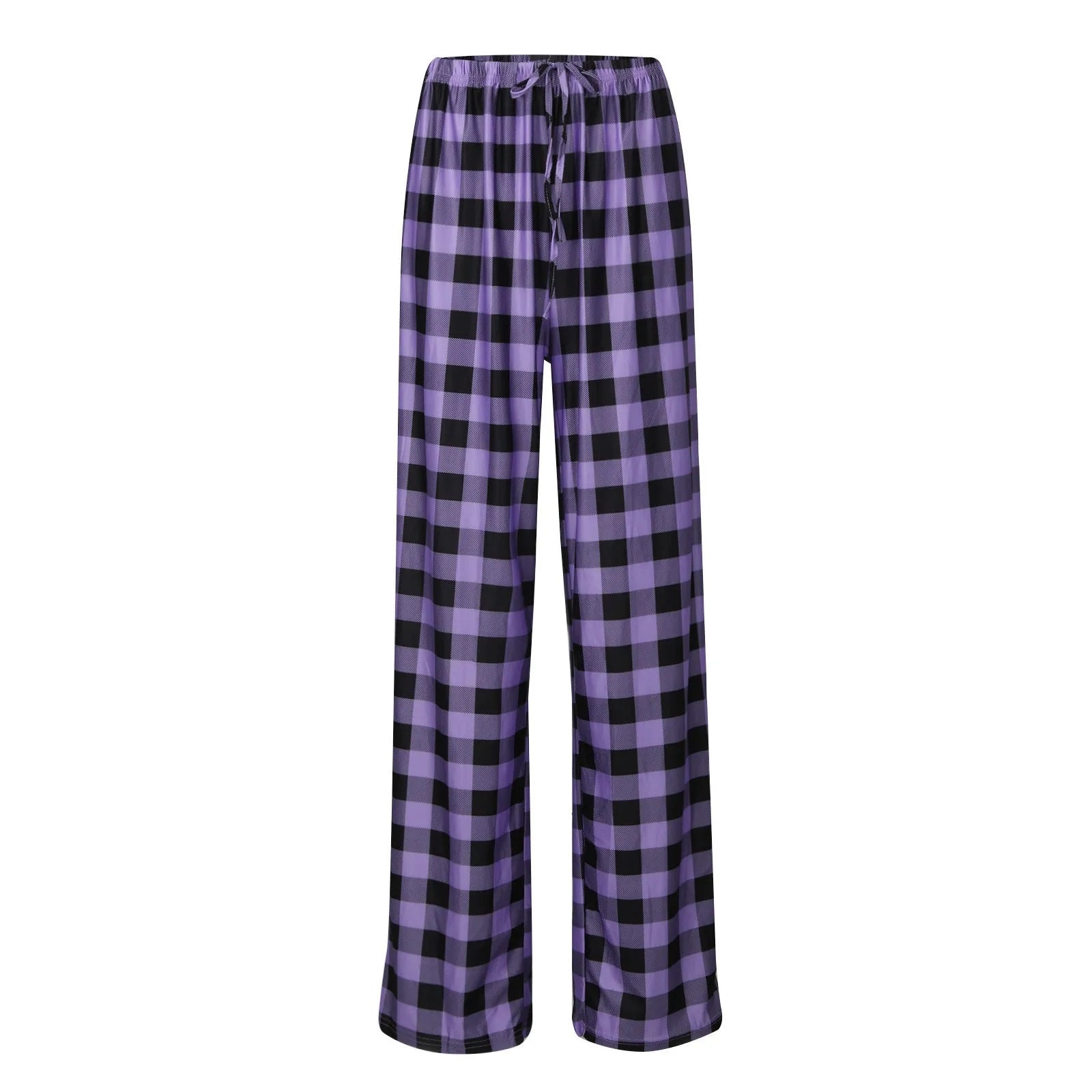 Women Christmas Pajama pants Autumn Winter Plaid Printed Pants