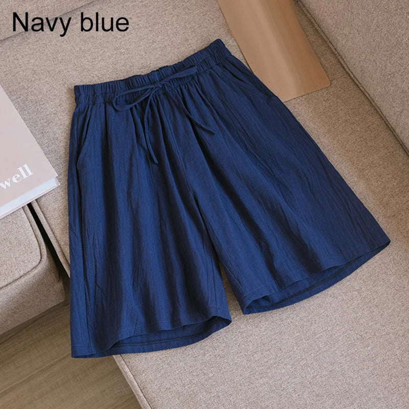 Summer Cotton Linen Loose Women&