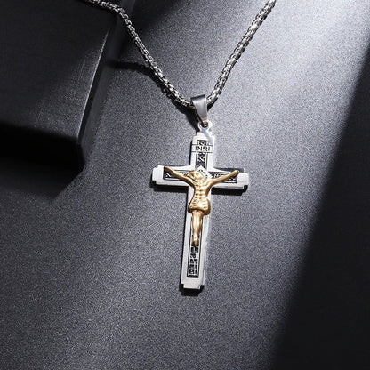 Saint St. Benedict Jesus Cross Pendant Necklace Christian Catholic Amulet