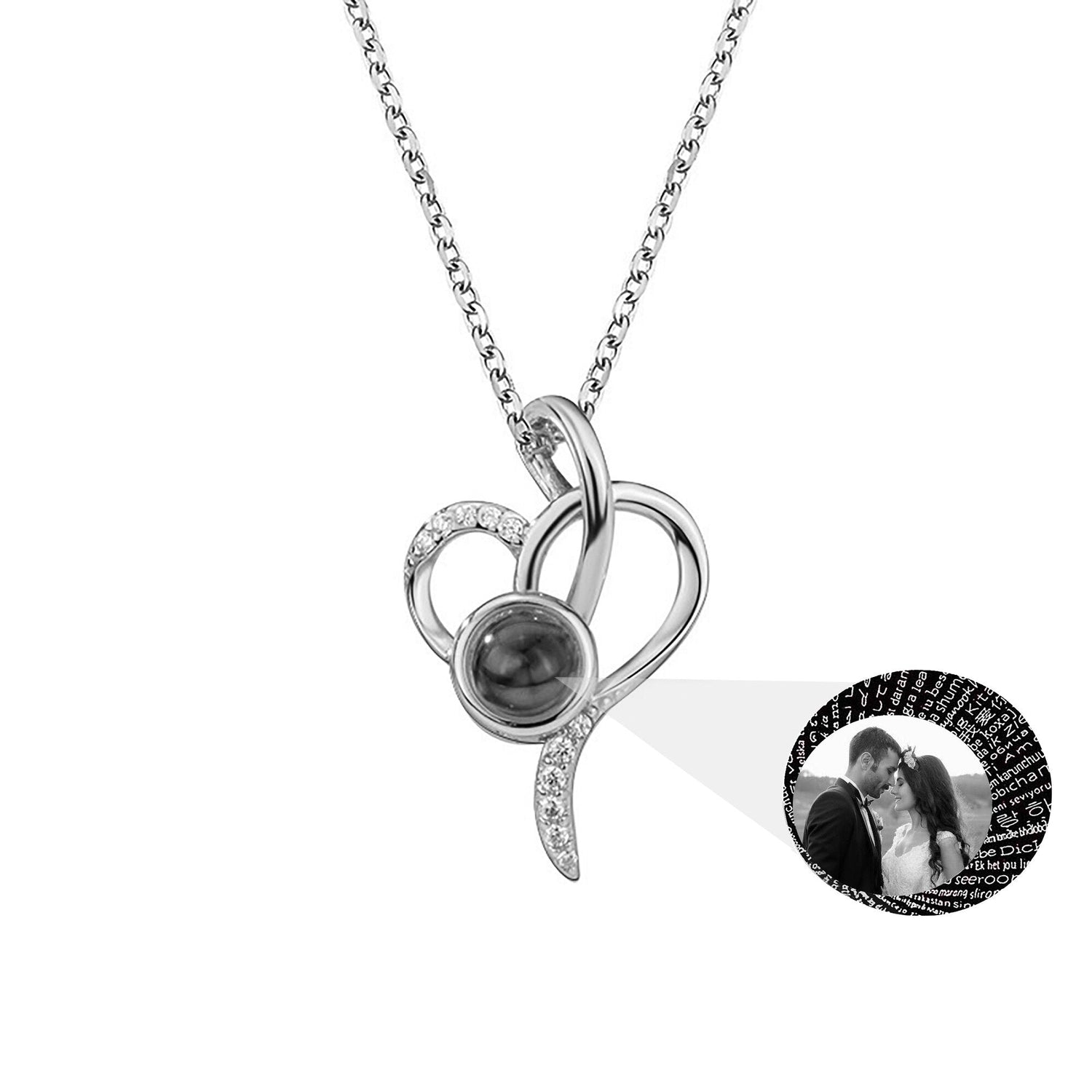 customizable Love photos Projection Necklace Pendant