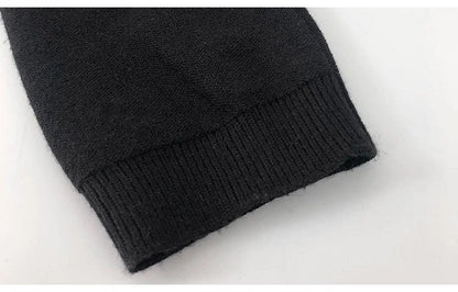 Y2K T-shirt Two Piece Women Long Sleeve Smock+Knitted Halterneck Camis Skinny Cropped Tops Woman