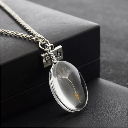 dandelion necklace