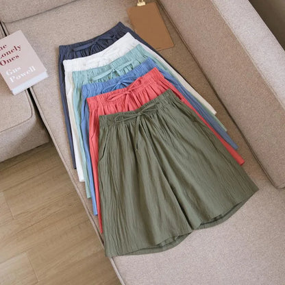 Summer Cotton Linen Loose Women&