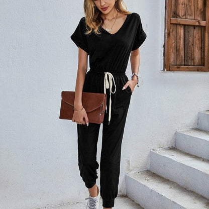 Sexy Casual Polyester Rompers Summer Women&