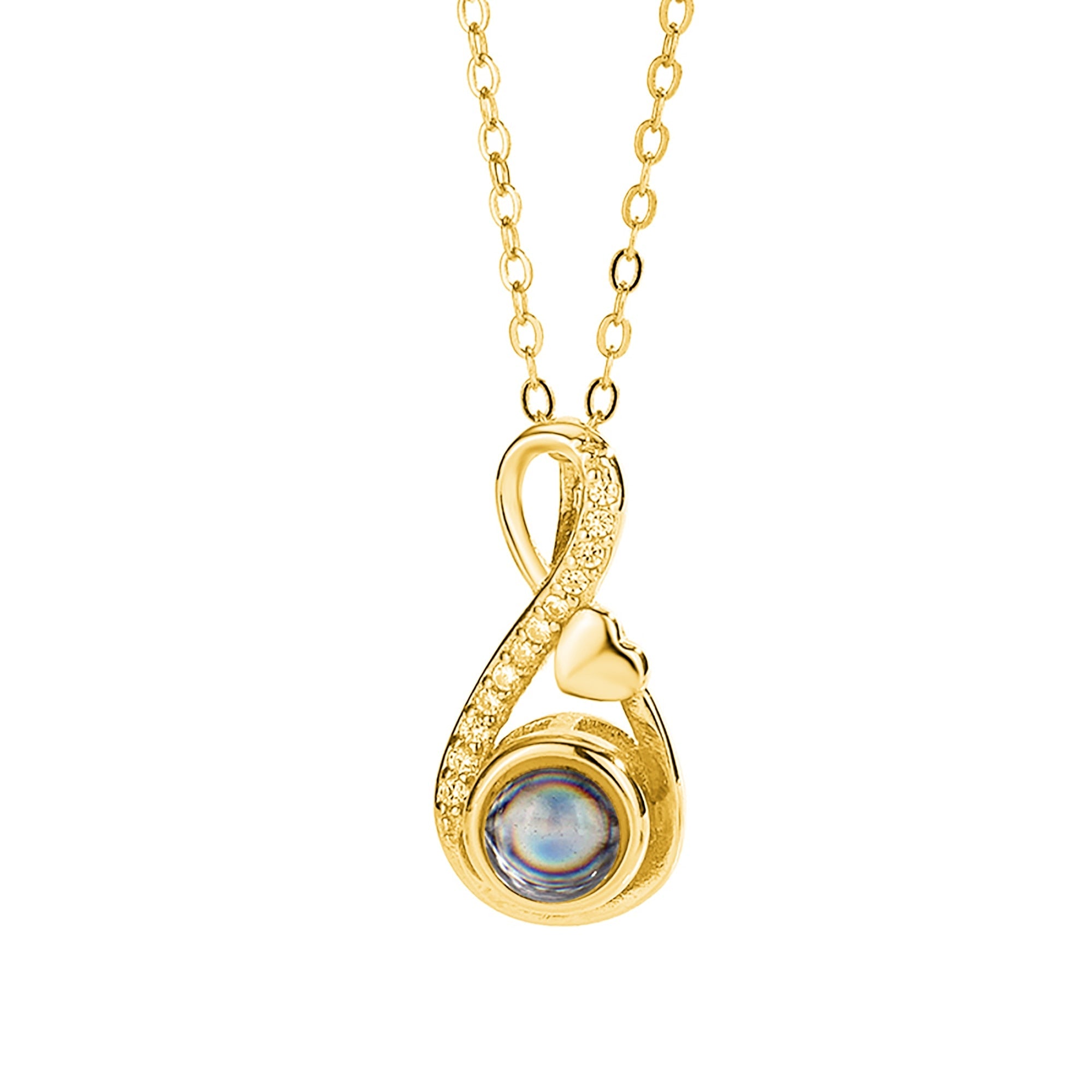 Projection necklace For Customized Photos Romantic Love Memory Wedding Necklace for Women