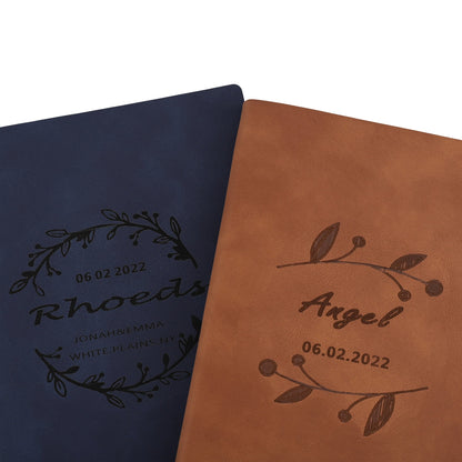 Customized DIY Leather Notebooks Soft Cover Business A5 Journals