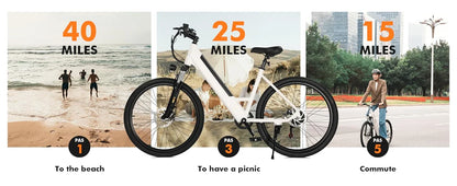 eBike Boys 750W Electric Bike - Step-Through Frame, 36V Battery