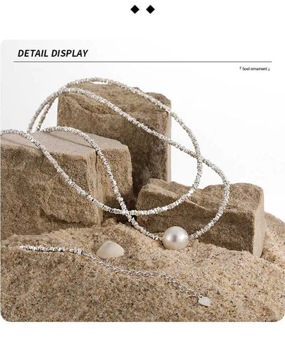 Stackable Shell Pearl Necklace